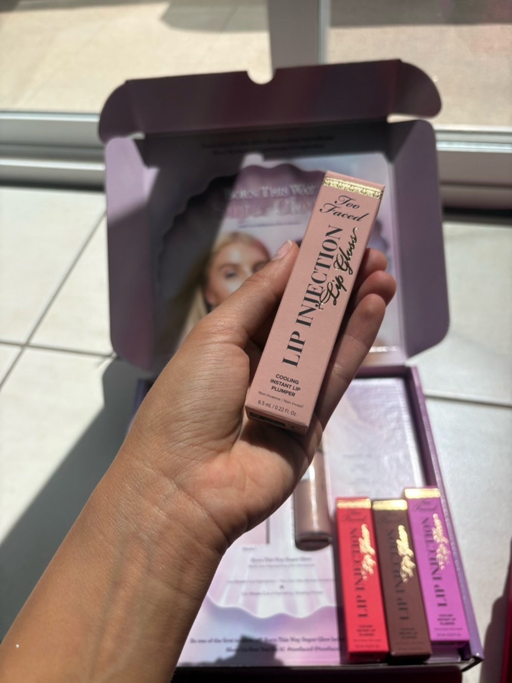 Too Faced Lip Injection Lip Gloss - Light Pink Tube